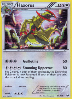 Haxorus⁣ - Dark Explorers⁣ (Holo Rare)⁣ [89]