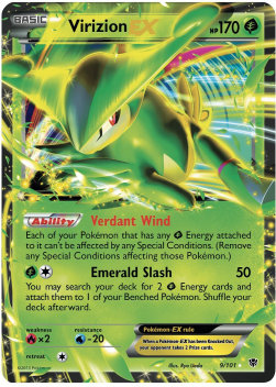 Virizion EX⁣ - Plasma Blast⁣ (Ultra Rare)⁣ [9]