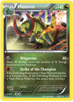 Haxorus⁣ - Plasma Blast⁣ (Holo Rare)⁣ [69]