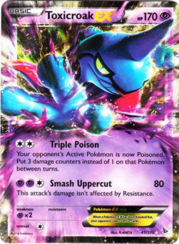 Toxicroak EX⁣ - Flashfire⁣ (Ultra Rare)⁣ [41]