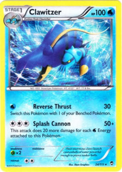 Clawitzer⁣ - Furious Fists⁣ (Holo Rare)⁣ [24]