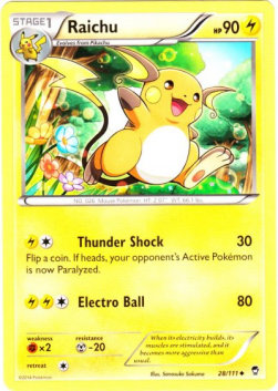 Raichu⁣ - Furious Fists⁣ (Uncommon)⁣ [28]