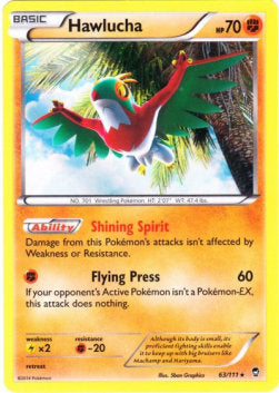 Hawlucha⁣ - Furious Fists⁣ (Holo Rare)⁣ [63]