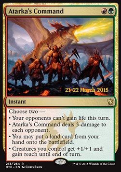 Atarka's Command⁣ - Dragons Of Tarkir: Promos⁣ (Rare)⁣ [213]