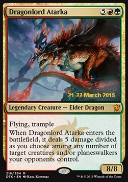 Dragonlord Atarka⁣ - Dragons Of Tarkir: Promos⁣ (Mythic)⁣ [216]