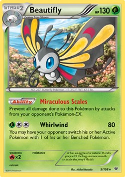 Beautifly⁣ - Roaring Skies⁣ (Holo Rare)⁣ [5]