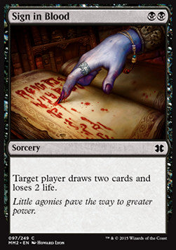 Sign in Blood⁣ - Modern Masters 2015⁣ (Common)⁣ [97]