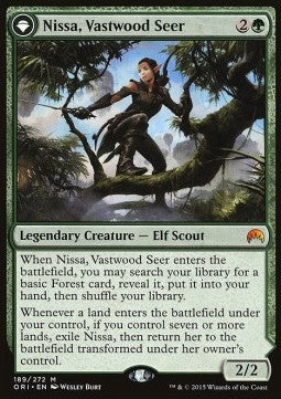 Nissa, Vastwood Seer // Nissa, Sage Animist⁣ - Magic Origins⁣ (Mythic)⁣ [189]