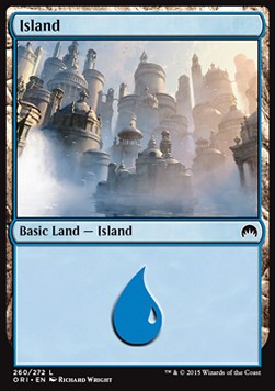 Island (V.4)⁣ - Magic Origins⁣ (Land)⁣ [260]