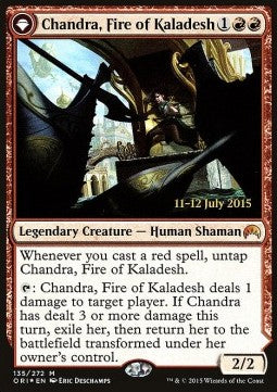 Chandra, Fire of Kaladesh // Chandra, Roaring Flame⁣ - Magic Origins: Promos⁣ (Mythic)⁣ [135]