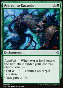 Retreat to Kazandu⁣ - Duel Decks: Zendikar vs. Eldrazi⁣ (Uncommon)⁣ [21]