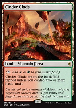 Cinder Glade⁣ - Battle for Zendikar⁣ (Rare)⁣ [235]