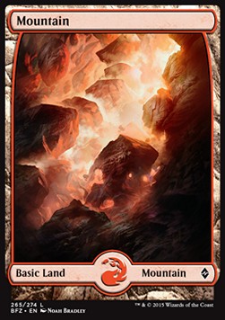 Mountain (V.1)⁣ - Battle for Zendikar⁣ (Land)⁣ [265]