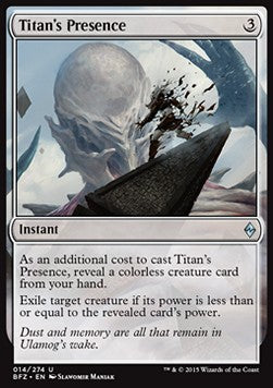Titan's Presence⁣ - Battle for Zendikar⁣ (Uncommon)⁣ [14]