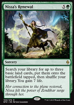 Nissa's Renewal⁣ - Battle for Zendikar⁣ (Rare)⁣ [180]