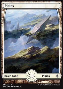 Plains (V.9)⁣ - Battle for Zendikar⁣ (Land)⁣ [254]