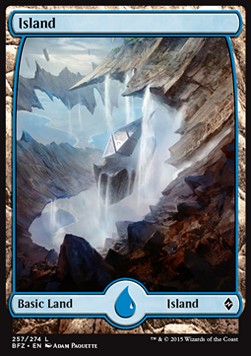 Island (V.5)⁣ - Battle for Zendikar⁣ (Land)⁣ [257]