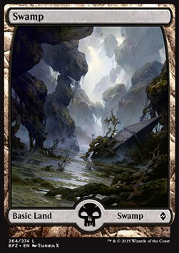 Swamp (V.9)⁣ - Battle for Zendikar⁣ (Land)⁣ [264]