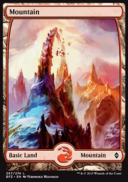 Mountain (V.5)⁣ - Battle for Zendikar⁣ (Land)⁣ [267]