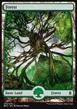 Forest (V.7)⁣ - Battle for Zendikar⁣ (Land)⁣ [273]