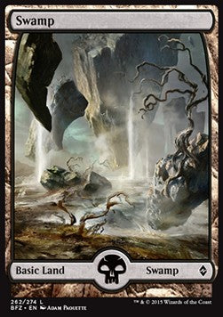 Swamp (V.5)⁣ - Battle for Zendikar⁣ (Land)⁣ [262]