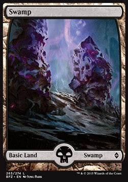 Swamp (V.7)⁣ - Battle for Zendikar⁣ (Land)⁣ [263]