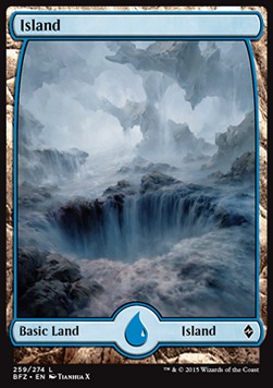Island (V.9)⁣ - Battle for Zendikar⁣ (Land)⁣ [259]