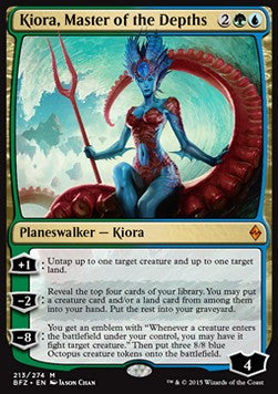 Kiora, Master of the Depths⁣ - Battle for Zendikar⁣ (Mythic)⁣ [213]