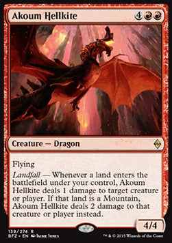 Akoum Hellkite⁣ - Battle for Zendikar⁣ (Rare)⁣ [139]