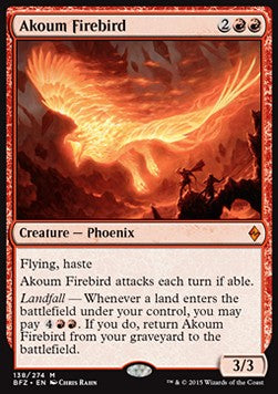 Akoum Firebird⁣ - Battle for Zendikar⁣ (Mythic)⁣ [138]