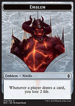 Ob Nixilis Reignited Emblem⁣ - Battle for Zendikar⁣ (Token)⁣ [T13]