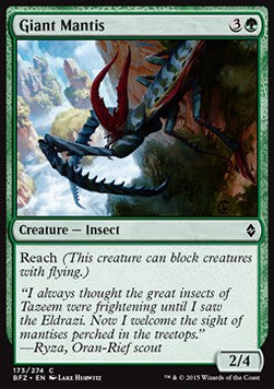 Giant Mantis⁣ - Battle for Zendikar⁣ (Common)⁣ [173]