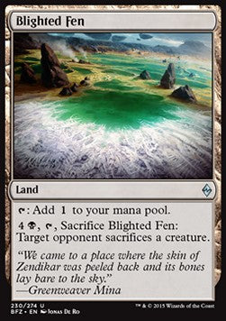 Blighted Fen⁣ - Battle for Zendikar⁣ (Uncommon)⁣ [230]