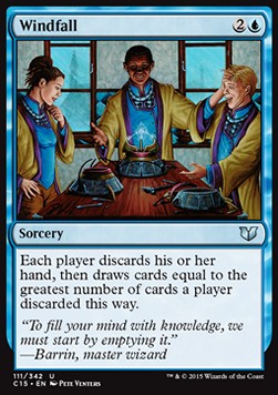 Windfall⁣ - Commander 2015⁣ (Uncommon)⁣ [111]