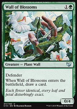 Wall of Blossoms⁣ - Commander 2015⁣ (Uncommon)⁣ [211]