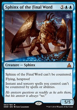 Sphinx of the Final Word⁣ - Oath of the Gatewatch⁣ (Mythic)⁣ [63]