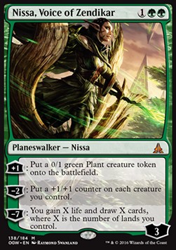 Nissa, Voice of Zendikar⁣ - Oath of the Gatewatch⁣ (Mythic)⁣ [138]