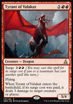 Tyrant of Valakut⁣ - Oath of the Gatewatch⁣ (Rare)⁣ [119]
