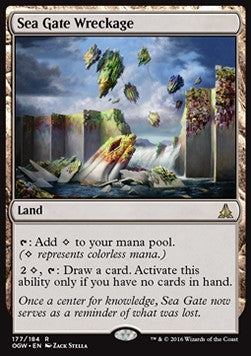 Sea Gate Wreckage⁣ - Oath of the Gatewatch⁣ (Rare)⁣ [177]