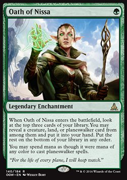 Oath of Nissa⁣ - Oath of the Gatewatch⁣ (Rare)⁣ [140]