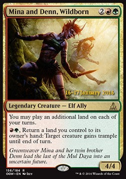 Mina and Denn, Wildborn⁣ - Oath of the Gatewatch: Promos⁣ (Rare)⁣ [156]