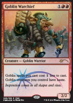 Goblin Warchief (V.2)⁣ - Friday Night Magic Promos⁣ (Rare)