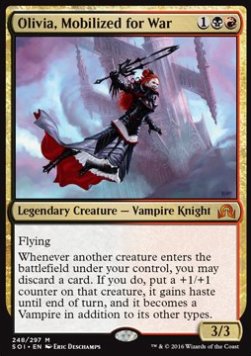 Olivia, Mobilized for War⁣ - Shadows over Innistrad⁣ (Mythic)⁣ [248]