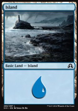 Island (V.1)⁣ - Shadows over Innistrad⁣ (Land)⁣ [286]