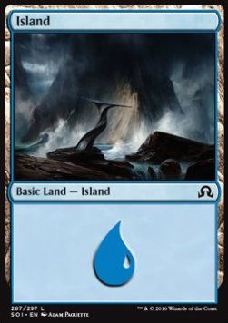 Island (V.2)⁣ - Shadows over Innistrad⁣ (Land)⁣ [287]