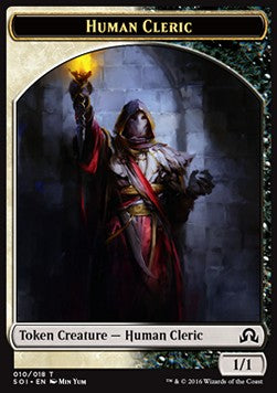 Human Cleric Token (White and Black 1/1)⁣ - Shadows over Innistrad⁣ (Token)⁣ [T10]