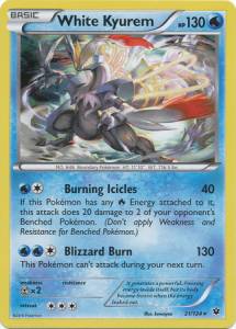White Kyurem⁣ - Fates Collide⁣ (Holo Rare)⁣ [21]