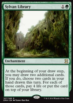 Sylvan Library⁣ - Eternal Masters⁣ (Rare)⁣ [187]