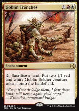 Goblin Trenches⁣ - Eternal Masters⁣ (Rare)⁣ [203]