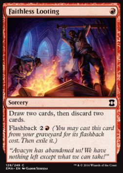 Faithless Looting⁣ - Eternal Masters⁣ (Common)⁣ [128]